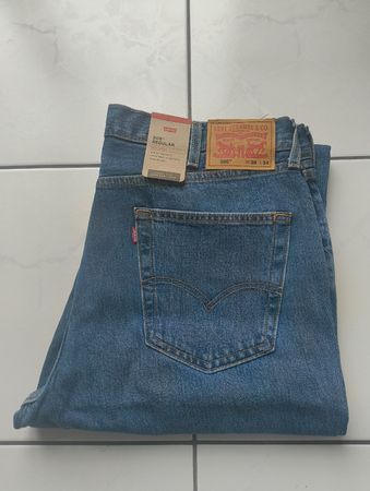 Levi Strauss Jeans 505 Regular blau W38 L34 neu