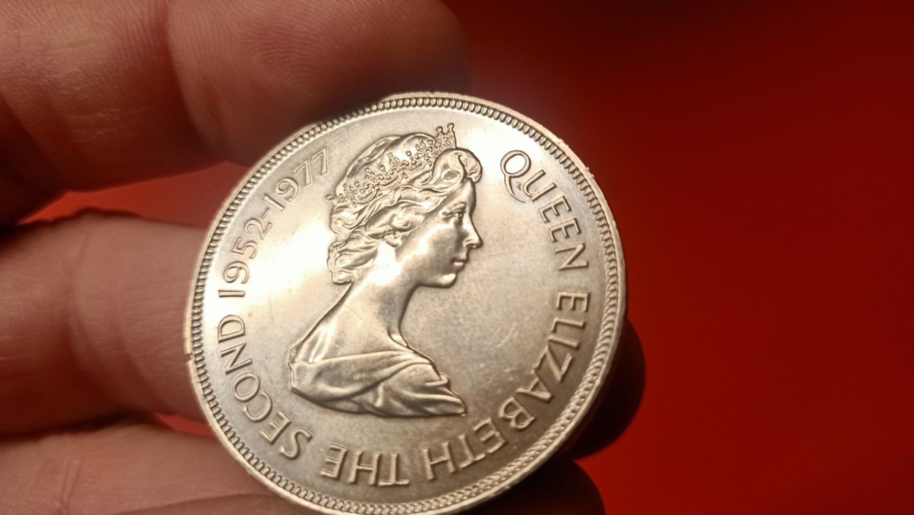 Alle Münzen: 25 pense Queen Elizabeth Grossbritannien – Gebraucht aus Trübbach von Adam123456 1