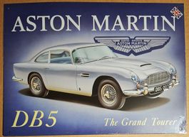 Blechschild "Aston Martin DB5". 30x41 cm