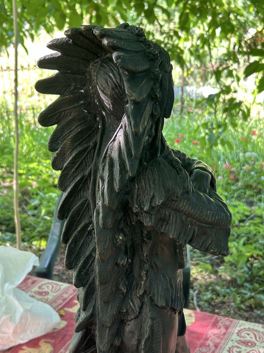 Skulpturen & Statuen: Chef indien bronze  – Gebraucht aus Geneve von Fil1997 6