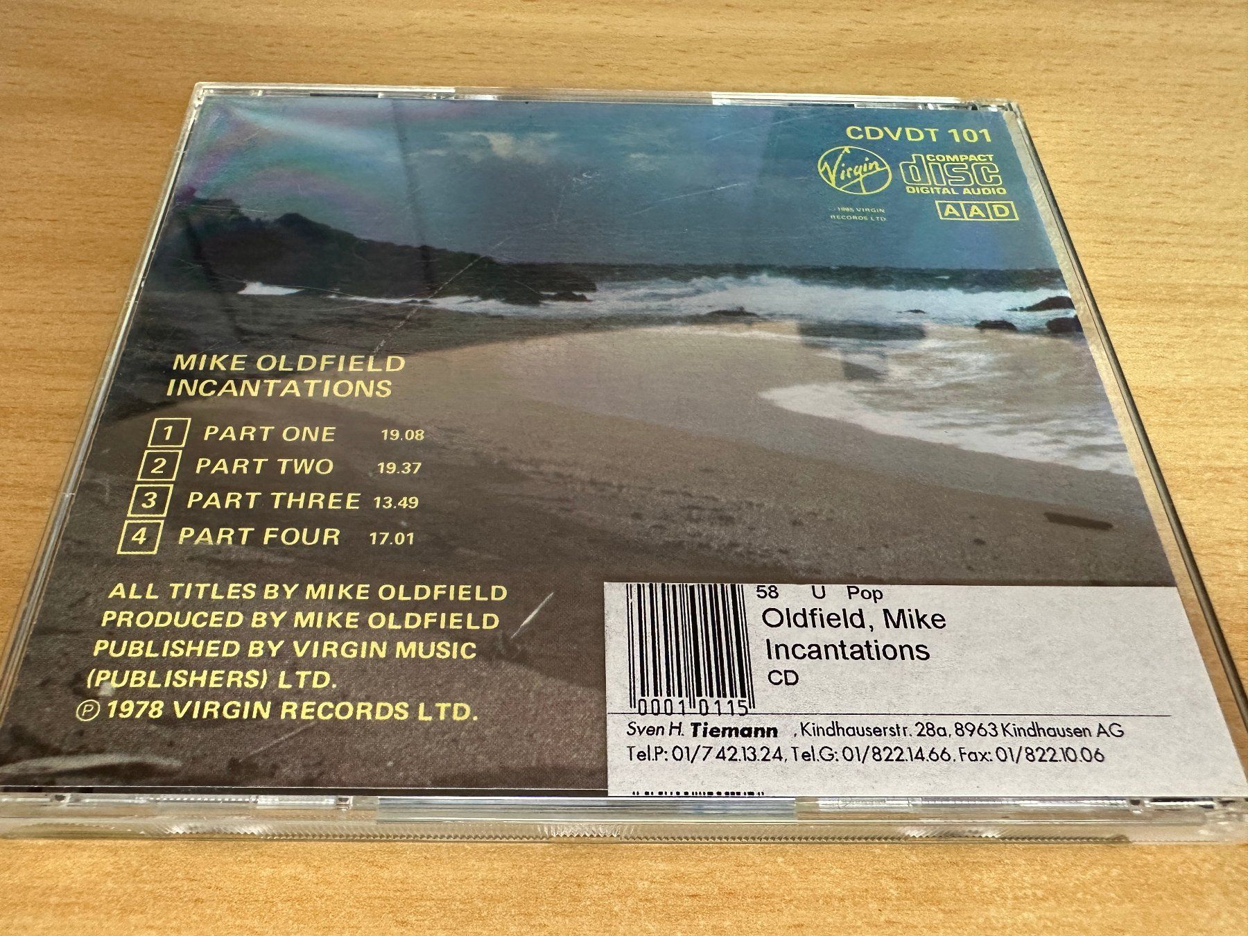 CD: Mike Oldfield – Incantations – Usato da Rikon im Tösstal venduto da Alpenmutz 1