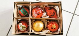 Vintage Weihnachtskugeln-Sammlung zu verkaufen