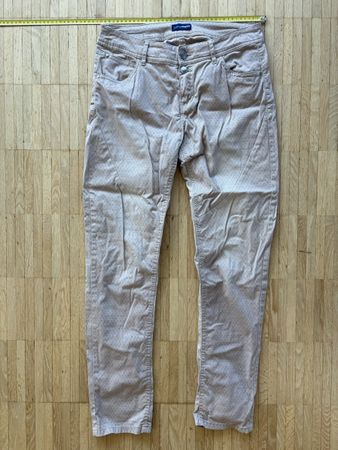 Charles Vögele Ladies Beige Patterned trousers, Slim 38-40