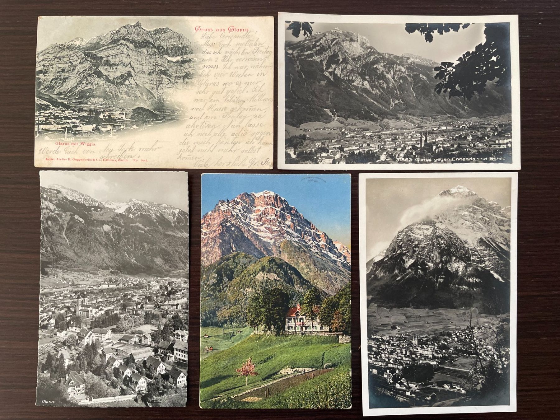 Cartoline postali: GLARUS Lot von 23 Ansichtskarten aus Glarus – Usato da Wald ZH venduto da TLILEF 7