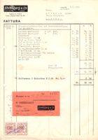 zweimal 5 Cent. Fiskalmarke vom TESSIN auf Dokument - LUGANO