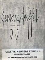 Plakat Galerie Neupert Zürich Bernard Buffet Original 1958