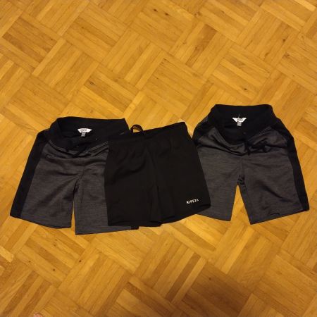 Sportshorts Set Kund schwarz grau gebraucht