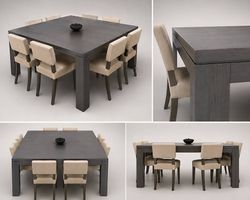 Salle à manger design italien MERIDIANI | table + 8 chaises