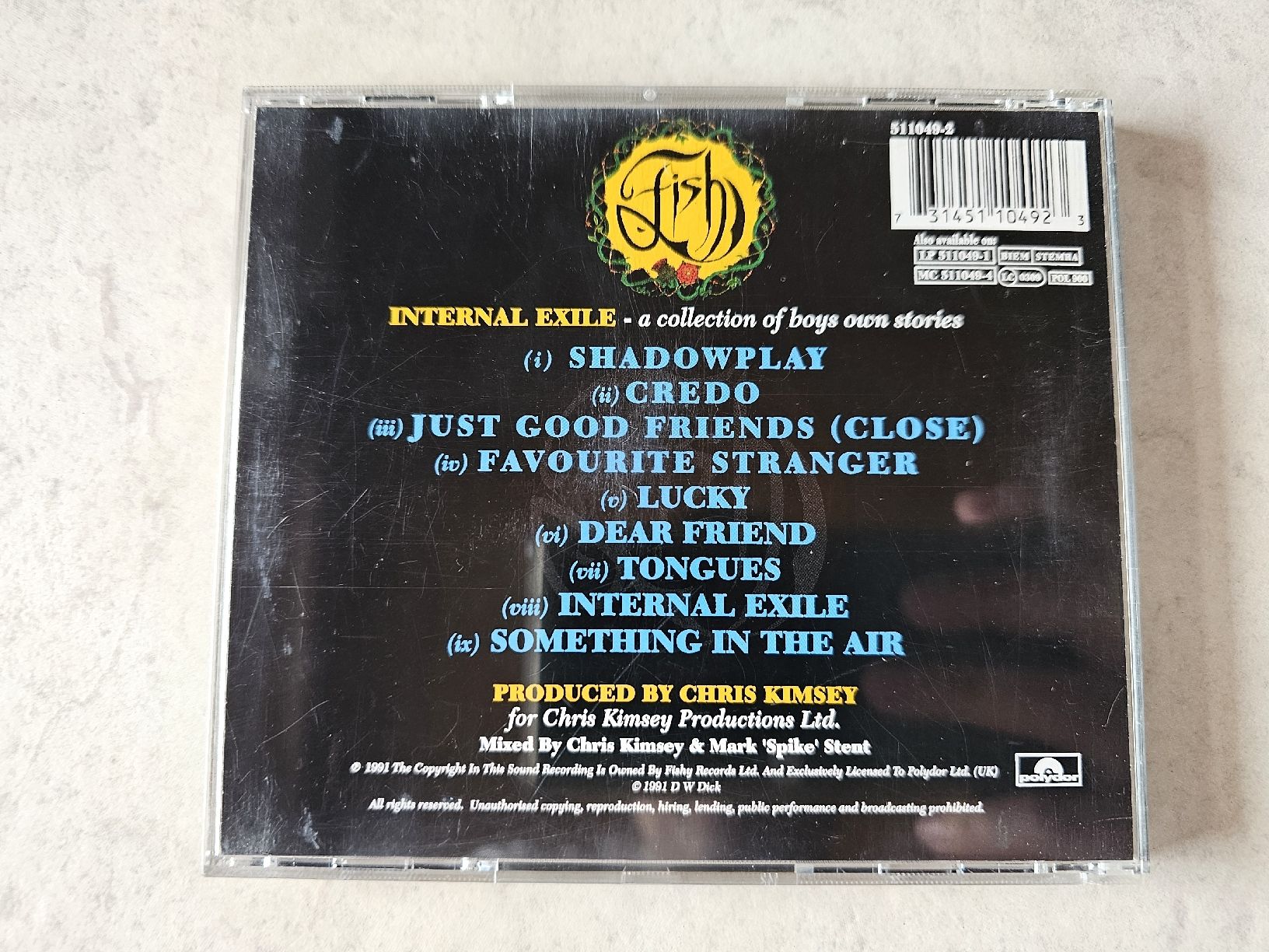 CD: Fish  -  Internal Exile – Usato da Schneisingen venduto da backstore24 1