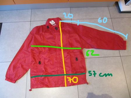 regenjacke whale gr. M rouge - NEU