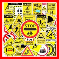 Warnungen Gelb Achtung Hazard Warning 50 tlg Stickerset