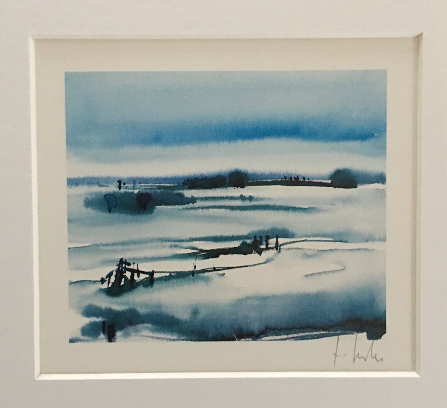 Grafica & Litografie: Jürgen Hardtke    "Winterlandschaft" – Usato da Nennigkofen venduto da Schamane75 2