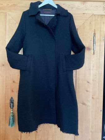 KATHARINA HOVMAN USED LOOK MANTEL 100% WOLLE GR. 38