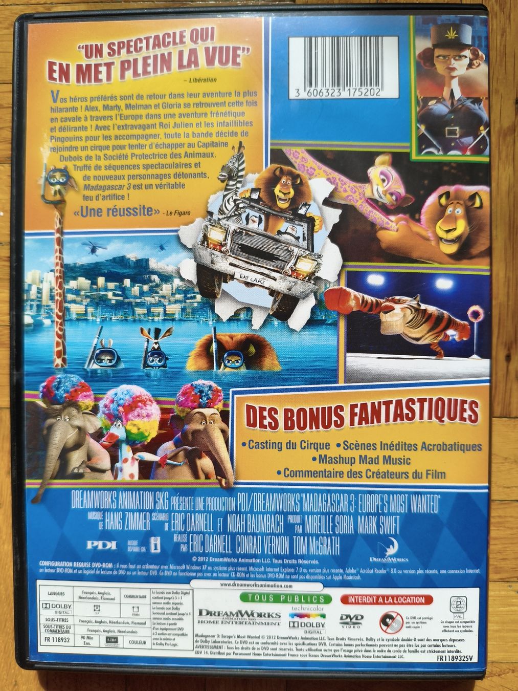 Alle DVDs: Madagascar 3 – Gebraucht aus Renens VD von kollar7 1