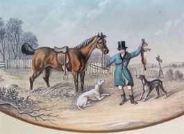 Bild Gemälde: Jäger mit Pferd, William Shayer (II), um 1850