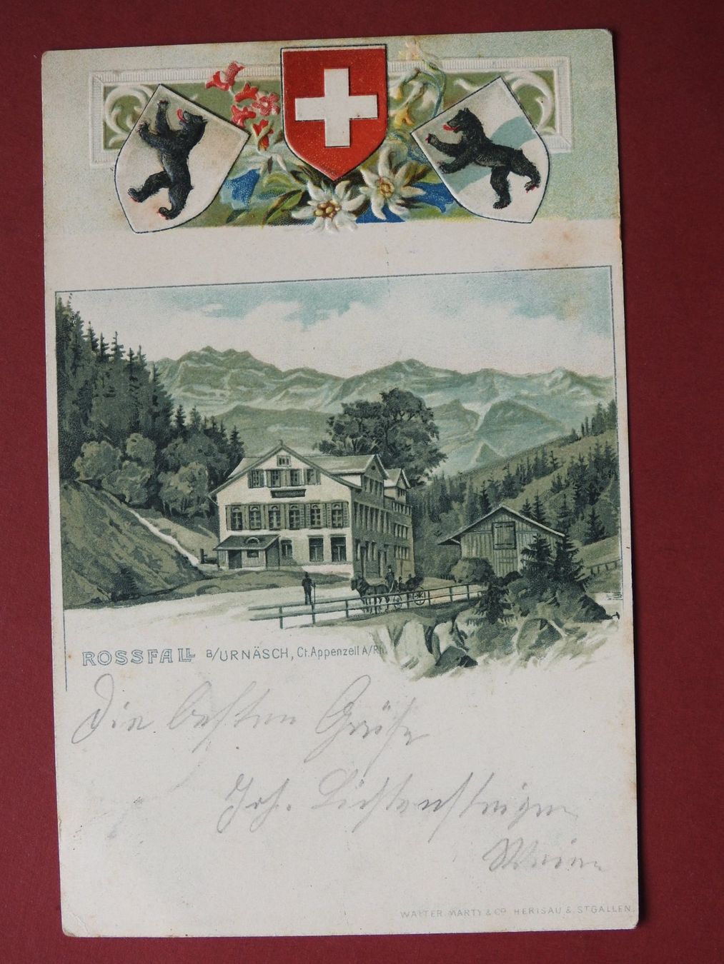 Cartes postales: AK Rossfall a/ Urnäsch  ! – D'occasion à Rain par 999-800-K