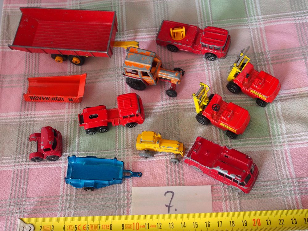 Lot De 6 Camions Tonka Vintage + Cadeaux – Remorques, Benne, Toupie – Métal – Années 80 – Collection Jouet