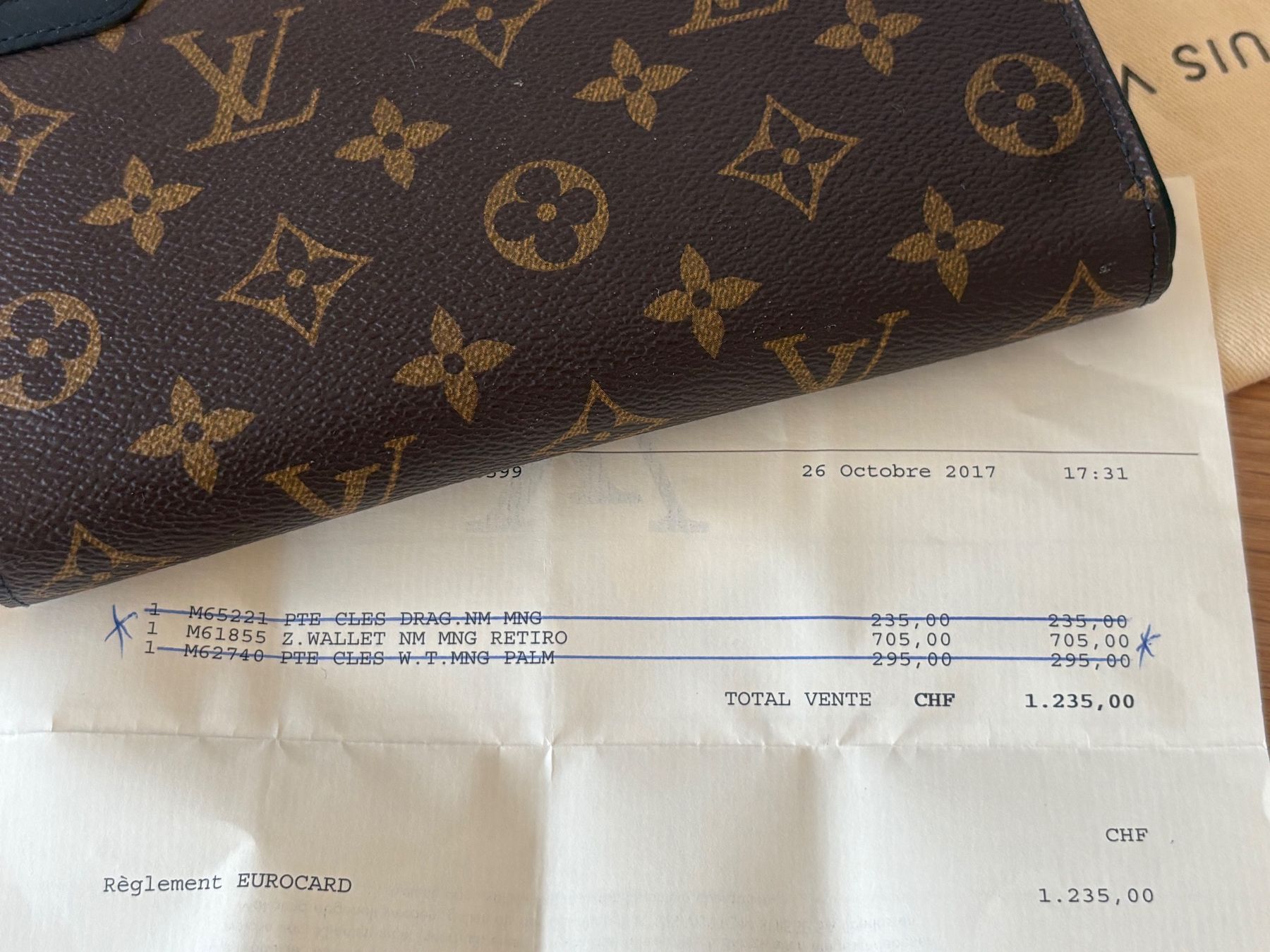 Louis Vuitton Portemonnaie: Louis Vuitton Portemonnaie Monogram Retiro – Gebraucht aus Biel-Bienne von Roserosse13 6