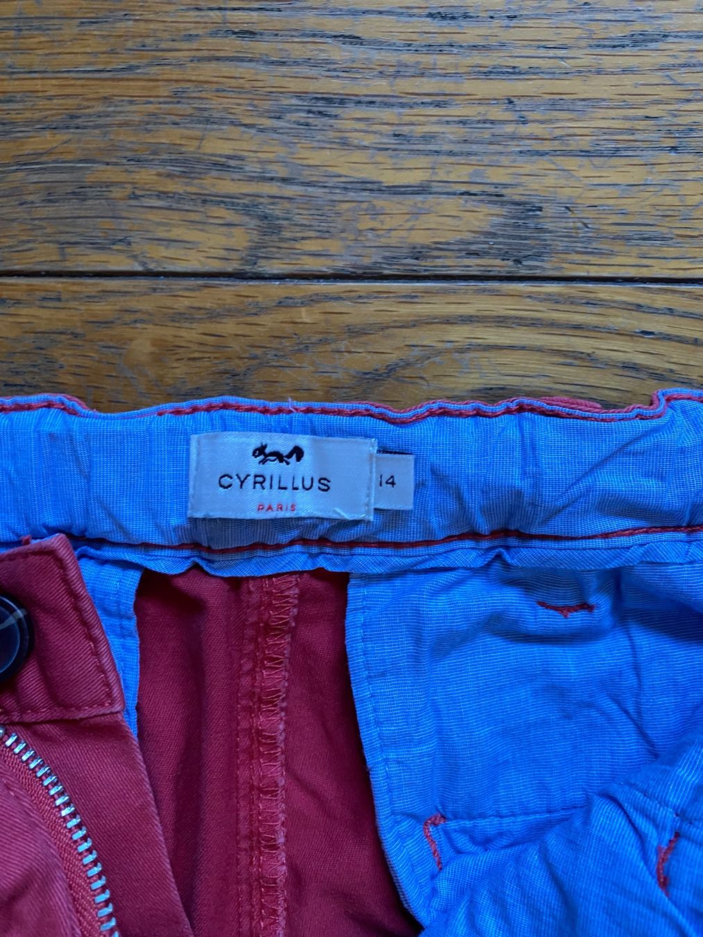 Cyrillus Pantaloni: Pantalon Cyrillus 14 ans rouge – Usato da Hermance venduto da joe_td6n 1