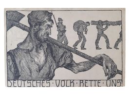 Ansichtskarte 1. Weltkrieg Opferwoche Kriegsgefangene
