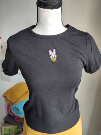 Damen Shirt schwarz mit Mickey-Mouse-Motiv