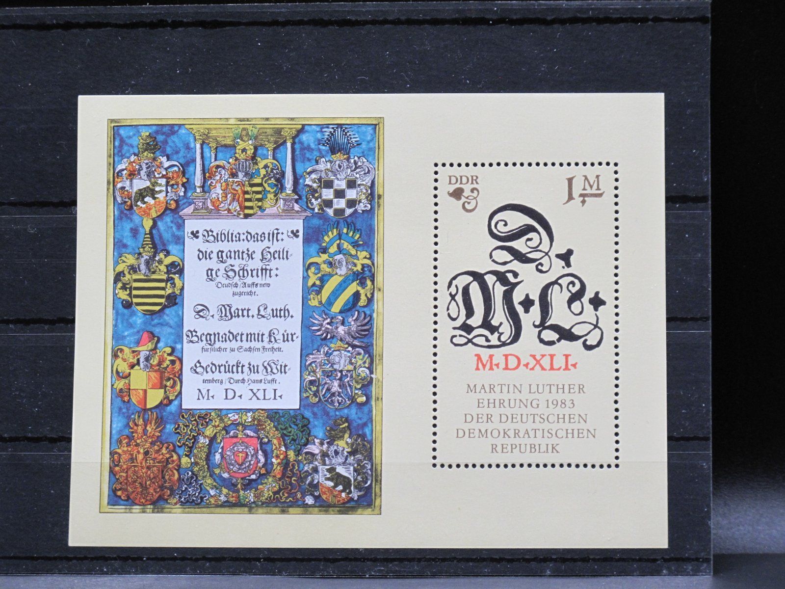 Alle Briefmarken: DDR 1983 Martin Luther Geb. Block 73 ** – Gebraucht aus Wil SG von fva01