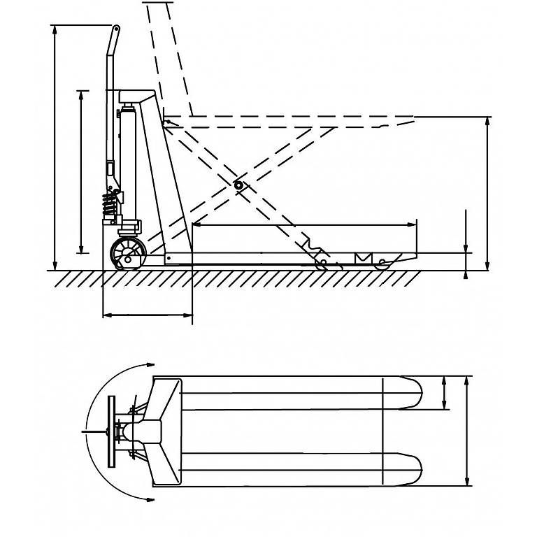 Carrelli elevatori e a forche: UNICRAFT PHH 1003 E SCHERENGABELHUBWAGEN – Nuovo e nell'imballaggio originale da Rüthi (Rheintal) venduto da Toptool-1 3