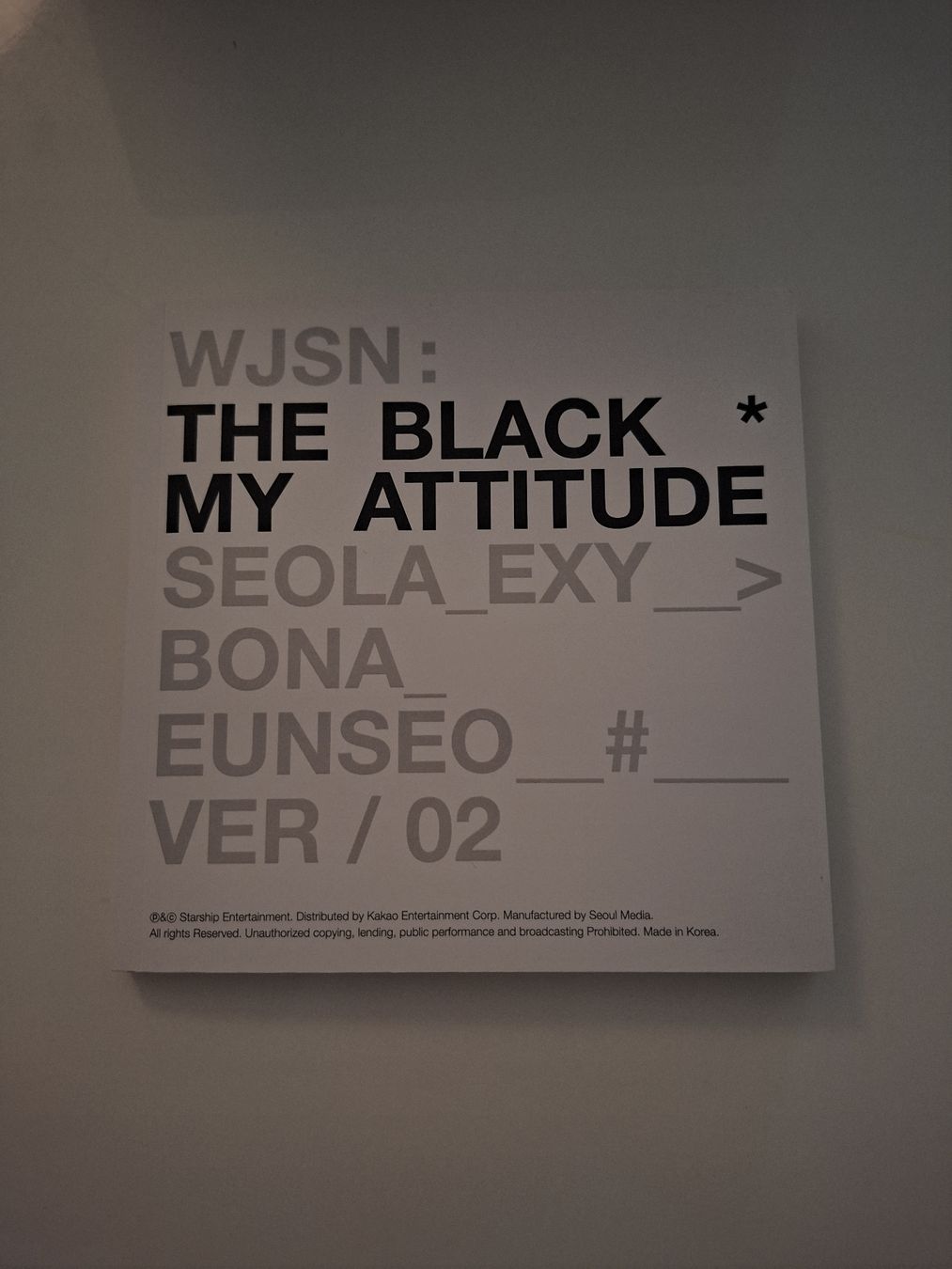 CD: WJSN THE BLACK - My Attitude – Nuovo (secondo la descrizione) da Chur venduto da mal_ld6s