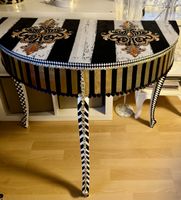 Einzigartiger unikat Tisch halbrund louis XV gold