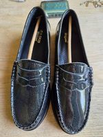 G.H. Bass Weejuns Loafer 37 glitzer schwarz