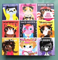 Puzzle MUSIC CATS, lustig:  David Meowie Freddie Purrcury