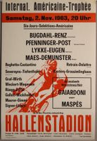 Hallenstadion Zürich - Internat. Américaine-Trophée 1963