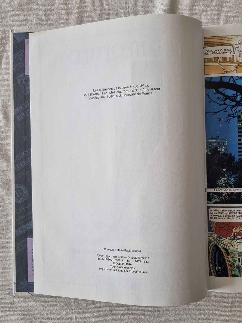 Fumetti: Lot 3 BD Largo Winch T1, T2 et T3 – Usato da Grand-Lancy venduto da Evelyne010 3