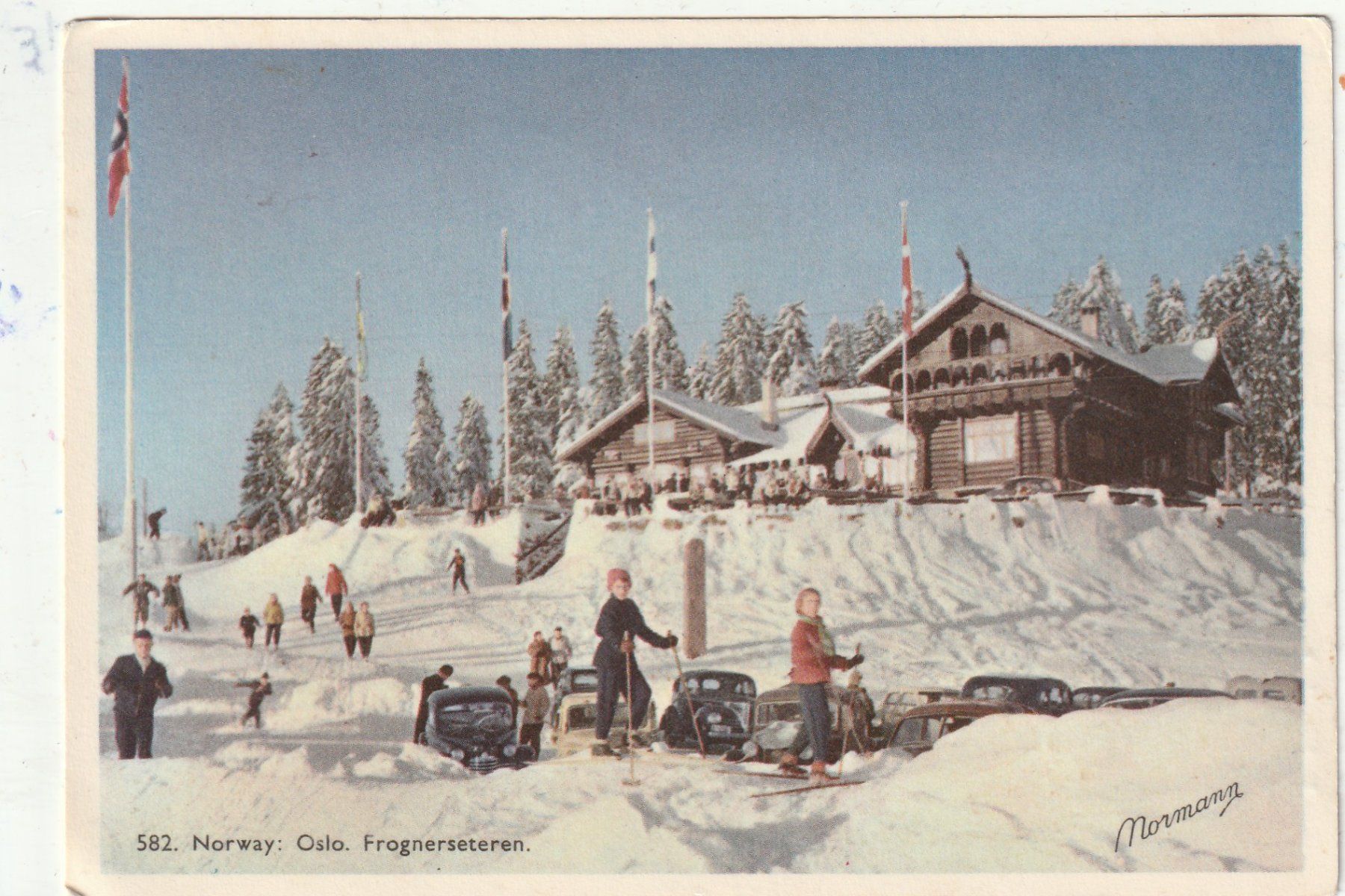 Cartoline postali: Oslo  Skibetrieb – Usato da Lumbrein venduto da made02