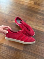 Adidas Tobacco Turnschuhe Sneaker rot Wildleder