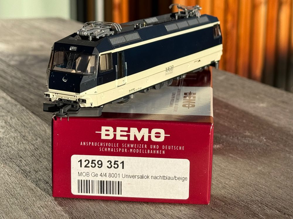Bemo Modelleisenbahnen: Bemo MOB Ge 4/4 8001 neues Design H0m ESU SOUND V5 – Gebraucht aus Goldau von Bergsturz1806 2