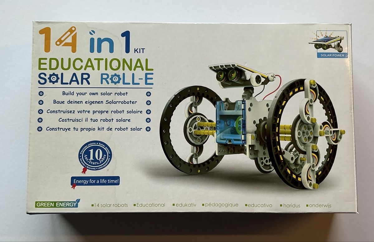Kit di costruzioni: 14 in 1 Educational Solar Roll-E Roboter Bausatz mit Box – Usato da Beinwil am See venduto da Tobi-Wied