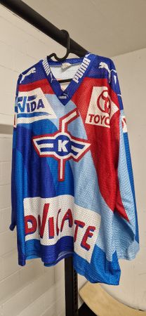 Original Eishockey Trikot EHC Kloten Reto Pavoni 