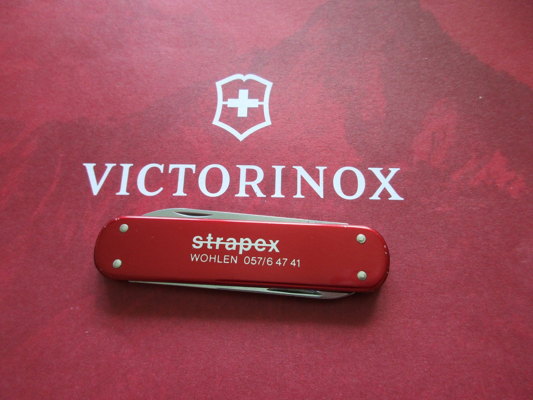 Victorinox Taschenmesser: Sackmesser Victorinox ALU mit Logo "Strapex" 2-Tools – Gebraucht aus Schafisheim von reno007 4
