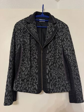 Stoffblazer schwarz / grau