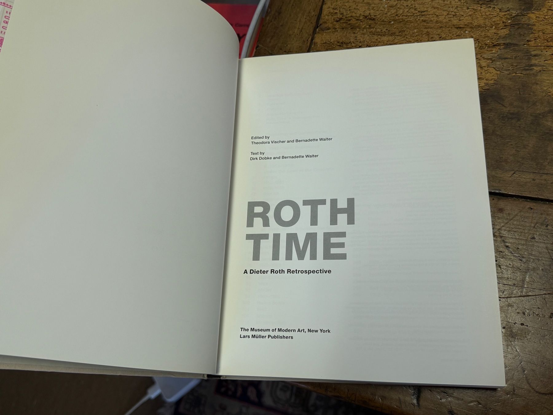 Libri: Dieter ROTH Roth time – Usato da Bern venduto da Jwpm66 2