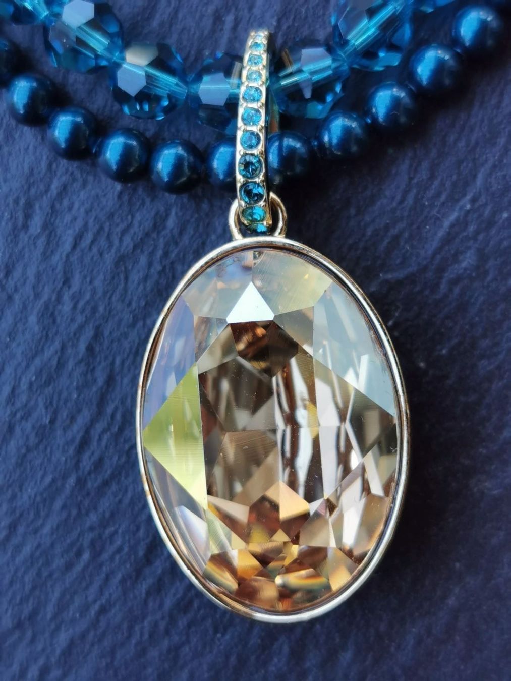 Swarovski Catenine: Collier SWAROVSKI pendentif champagne – Nuovo (secondo la descrizione) da Veyrier venduto da Leilazizou 4