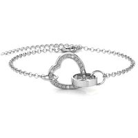 Silberarmband Herz