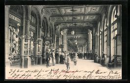 AK Zürich, Bahnhofhalle, Innenansicht