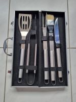 Schönes 5-teiliges Grillbesteck-Set im Alukoffer