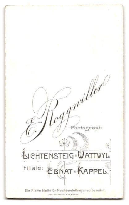 Fotografie & Manifesti: Fotografie E. Roggwiller, Lichtensteig-W – Usato da Berlin venduto da bartko-reher 1