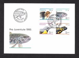 FDC Pro Juventute Serie 1995 J336 - J339 ET Bern 28.11.1995