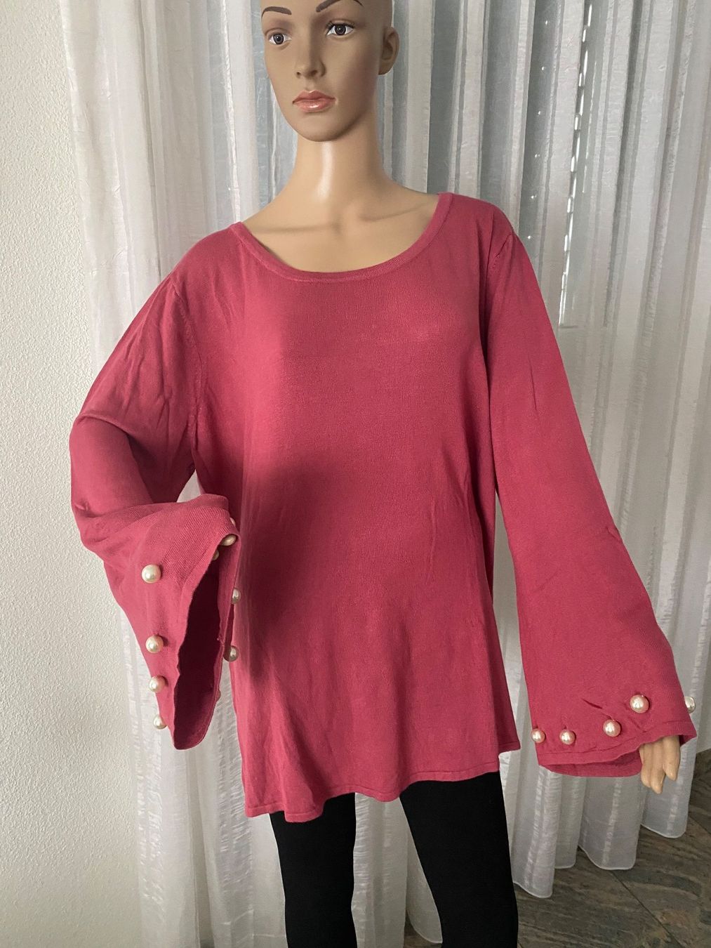 Maglioni & Felpe: MUST HAVE - stylischer Pullover mit Perlen, Beere, 48/50 – Nuovo e nell'imballaggio originale da Winkel venduto da ferrari2022 3