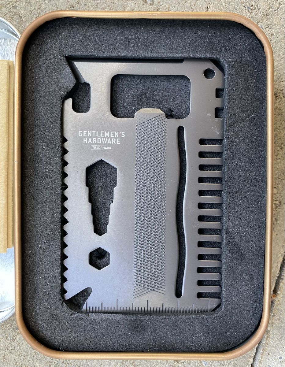 Tutti gli attrezzi: Gentlemen's Hardware Multitool im Kreditkartenformat.   NEU! – Nuovo e nell'imballaggio originale da Rabius venduto da bri_ca76 3