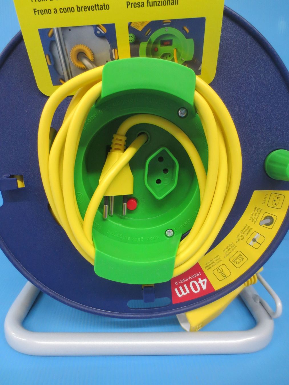 Cavi: 40m Loop Garten Kabelrolle von Steffen mit 2 x T13 Stecker – Nuovo (secondo la descrizione) da Sulz LU venduto da Elektrofachverkauf 6